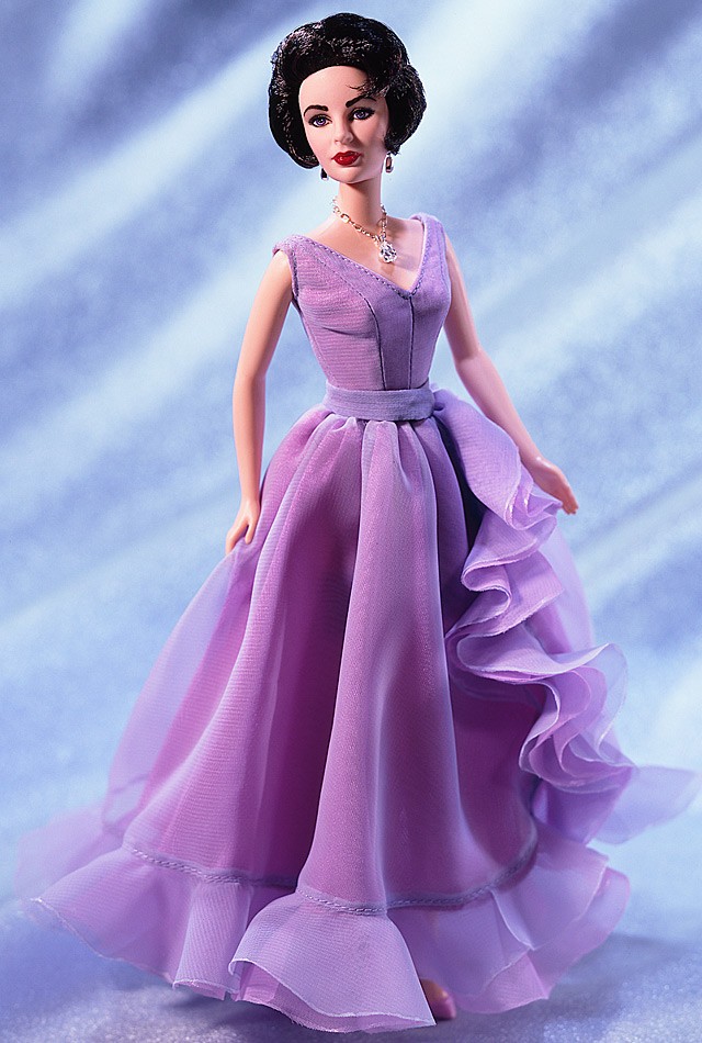 Elizabeth taylor 2025 white diamonds barbie